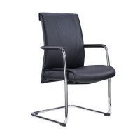 臻远 ZY-7467办公椅中背皮椅老板椅电脑椅弓形椅 西皮