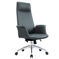臻远 ZY-7476办公椅简约现代皮椅主管椅转椅 西皮
