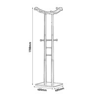 臻远ZY-YMJ-06落地衣帽架家用卧式挂衣架黑色升级款