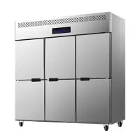 喜莱盛 XLS-6D 六门 1300L 无级 电子控温 银色 直冷 0401011458&&