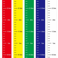 JUBKJ五金耗材油箱液位标识贴纸3.5*200cm,测量尺卷尺不干胶防水贴