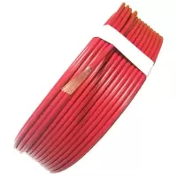 JBNY电线电缆耗材铜芯线BV100米 红色4²家装家用铜硬照明线