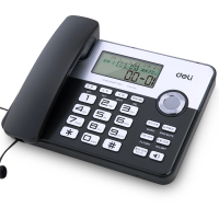 得力(deli)电话机 黑色 795