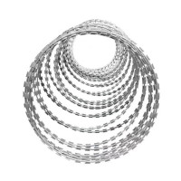 雷扬防爬网围墙刺网防爬带刺刀片刺绳单螺旋10米/卷