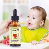 美国童年时光Childlife儿童婴儿宝宝维生素D/D3滴剂VD3钙吸收(29.6ml)