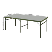 臻远 ZY-ZDZ-05 户外会议作训桌铁皮折叠餐桌指挥作业桌1.3米