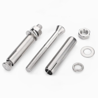 JUBKJ五金工具耗材膨胀螺丝不锈钢304-M6*100-30个/组