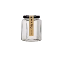 大华六棱玻璃瓶 密封罐 空瓶 180ml 10只装