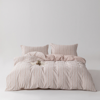 无印良品工艺麻四件套MJ-T2024-0203 200×230cm 咖条