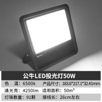 LED灯 公牛/BULL 正方形 投光灯 50W 6500K MG-A050A-AE