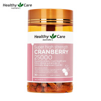 HealthyCare澳世康 高浓缩蔓越莓胶囊 蔓越莓精华25000mg*90粒 呵护女性私密健康 含花青素和VC