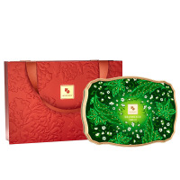 元朗荣華 蛋黄金翡翠莲蓉月饼 600g(可定制LOGO)