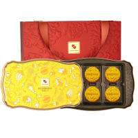 元朗荣華 缤纷金翡翠莲蓉月饼 300g(可定制LOGO)