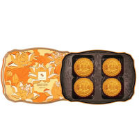 元朗荣華 荷塘双黄荟彩月饼 600g(可定制LOGO)