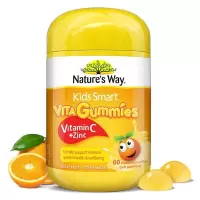 佳思敏Natures Way澳萃维儿童vc维生素c加锌叶黄素小蓝盾澳洲进口 维生素c+锌软糖60粒