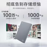 希捷(SEAGATE)Basic简系列4TB灰色移动机械硬盘单位:个