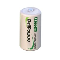 Delipow大容量1号充电电池D型电池11000毫安 单节装