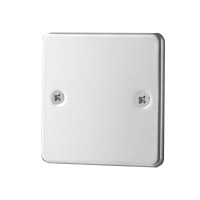 勇威 插座开关空白面板 堵洞盖板 86型/不锈钢银色(50个装)