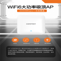 倍伽comfast WiFi6大功率comfast 吸顶AP吸顶壁挂wifi CF-E393AX