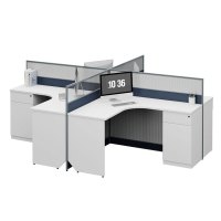 臻远ZYGW-036屏风工作卡位职员桌办公桌 十型四人位