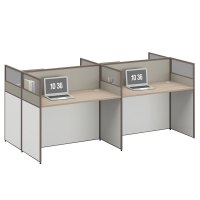 臻远ZYGW-038职员桌办公桌屏风工作卡位 对坐四人位