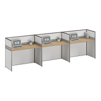 臻远ZYGW-007职员桌办公桌屏风工作卡位 直排三人位