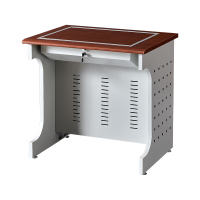 臻远ZY4012413隐藏式翻转电脑桌培训桌教室机房多媒体学习桌办公桌B款单人位