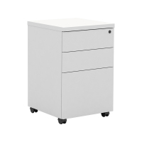 臻远ZYGW-019活动柜三抽矮柜 晨曦白