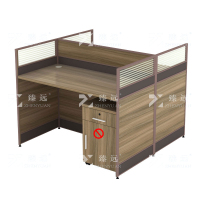 臻远ZYGW-055职员桌办公桌屏风工作卡位 对坐双人位