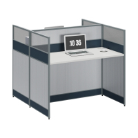 臻远ZYGW-020职员桌办公桌屏风工作卡位 对坐双人位