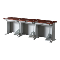 臻远ZY4012424隐藏式翻转电脑桌培训桌教室机房多媒体学习桌办公桌C款三人位