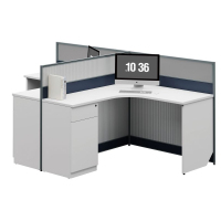 臻远ZYGW-028职员桌办公桌屏风工作卡位 T型双人位