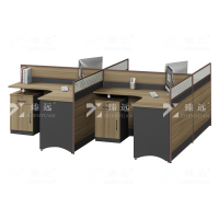 臻远ZYGW-064职员桌办公桌屏风工作卡位 T型四人位