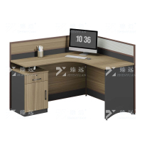 臻远ZYGW-067屏风工作卡位职员桌办公桌 L型单人位
