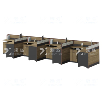 臻远ZYGW-070屏风工作卡位职员桌办公桌 F型四人位