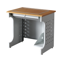 臻远ZY4012434隐藏式翻转电脑桌培训桌教室机房多媒体学习桌办公桌D款单人位