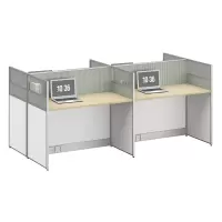 臻远ZYGW-074职员桌办公桌屏风工作卡位 对坐四人位