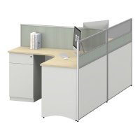 臻远ZYGW-075职员桌办公桌屏风工作卡位 T型双人位