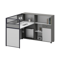 臻远ZYGW-076屏风工作卡位职员桌办公桌 L型单人位