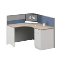 臻远ZYGW-092屏风工作卡位职员桌办公桌 L型单人位