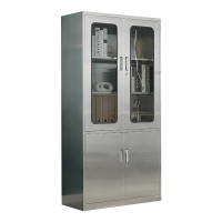 铭威盾不锈钢文件柜档案柜资料柜储物柜器械柜仪器柜304全不锈钢大器械柜