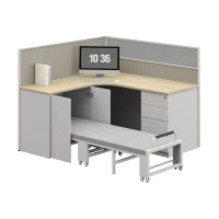 臻远ZYGW-097屏风工作卡位职员桌办公桌 L型单人位