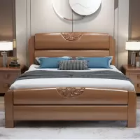 臻远ZY-SMC-130 现代简约实木床双人床 1.5米简约床