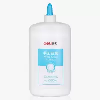 得力(deli)500ml学生白胶 无甲醛白乳胶 环保可水洗胶水 手工DIY液体胶 68602 单位:瓶