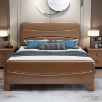 臻远ZY-SMC-70 现代简约实木床双人床 1.8米简约床