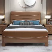 臻远ZY-SMC-70 现代简约实木床双人床 1.8米简约床