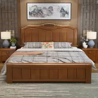 臻远ZY-SMC-82 现代简约实木床双人床 1.8米简约床