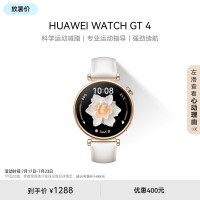 华为WATCH GT4 智能手表凝霜白(H)