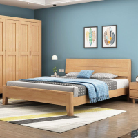 臻远 ZY-SMC-173 实木床卧室床北欧床公寓床家用床 1.5米