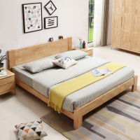 臻远 ZY-SMC-176 实木床卧室床北欧床公寓床家用床 1.8米